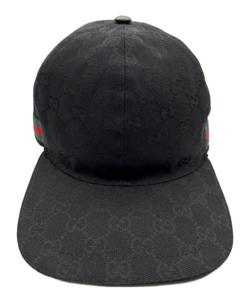 GUCCI（グッチ）GUCCI (グッチ) キャップ ブラックの古着・服飾アイテム