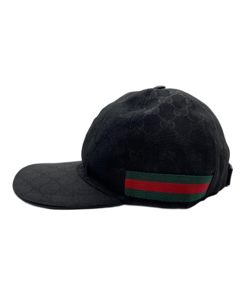 GUCCI（グッチ）GUCCI (グッチ) キャップ ブラックの古着・服飾アイテム