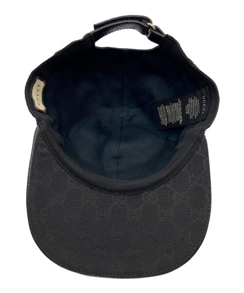 GUCCI（グッチ）GUCCI (グッチ) キャップ ブラックの古着・服飾アイテム