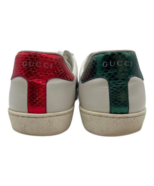 GUCCI（グッチ）GUCCI (グッチ) ローカットスニーカー/エンブロイダリー アイボリー サイズ:26cmの古着・服飾アイテム