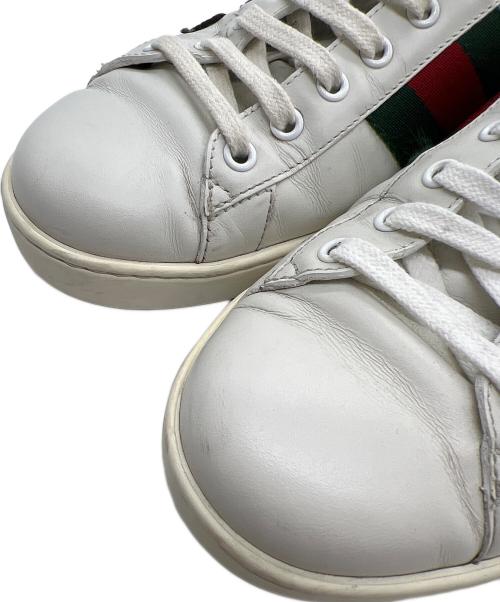 GUCCI（グッチ）GUCCI (グッチ) ローカットスニーカー/エンブロイダリー アイボリー サイズ:26cmの古着・服飾アイテム