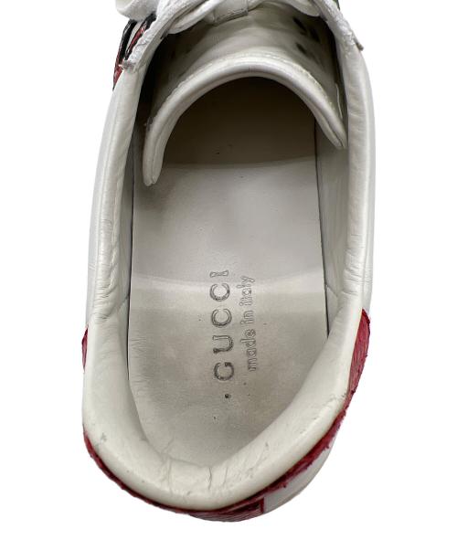 GUCCI（グッチ）GUCCI (グッチ) ローカットスニーカー/エンブロイダリー アイボリー サイズ:26cmの古着・服飾アイテム