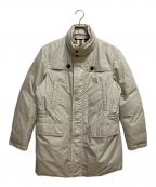BURBERRY LONDONバーバリーロンドン）の古着「シルク混ナイロンダウンコート」｜ベージュ