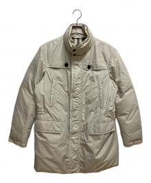 BURBERRY LONDON（バーバリーロンドン）の古着「シルク混ナイロンダウンコート」｜ベージュ