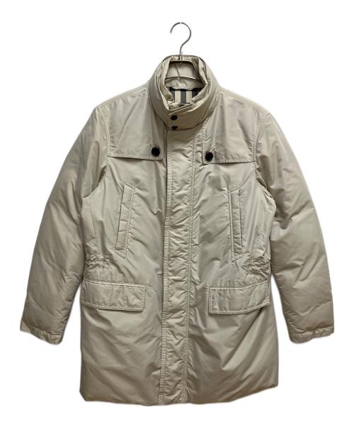 BURBERRY LONDON（バーバリーロンドン）BURBERRY LONDON (バーバリーロンドン) シルク混ナイロンダウンコート ベージュ サイズ:SIZE Mの古着・服飾アイテム