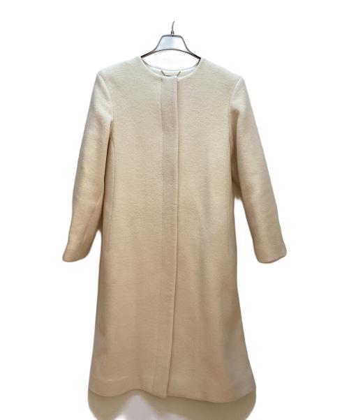 CELFORD（セルフォード）CELFORD (セルフォード) ノーカラーコート アイボリー サイズ:38の古着・服飾アイテム