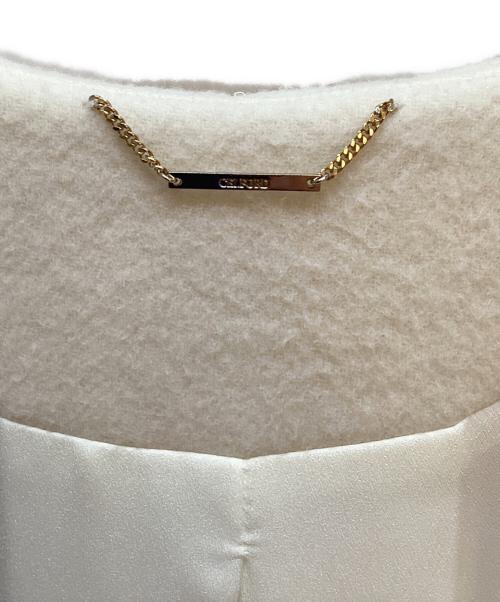 CELFORD（セルフォード）CELFORD (セルフォード) ノーカラーコート アイボリー サイズ:38の古着・服飾アイテム