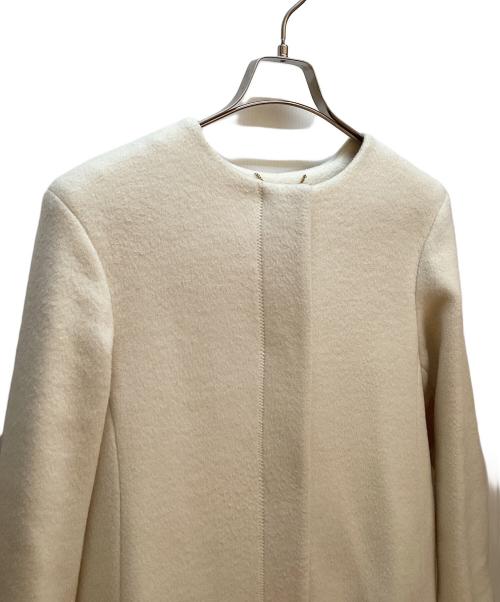 CELFORD（セルフォード）CELFORD (セルフォード) ノーカラーコート アイボリー サイズ:38の古着・服飾アイテム