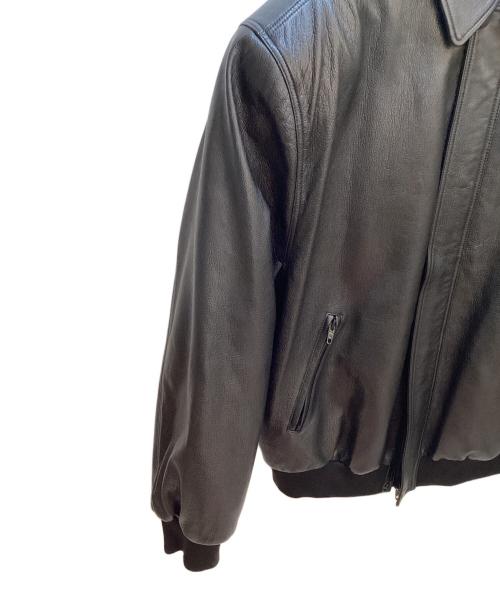 BALENCIAGA（バレンシアガ）BALENCIAGA (バレンシアガ) ジップアップレザーブルゾン ブラック サイズ:Sの古着・服飾アイテム