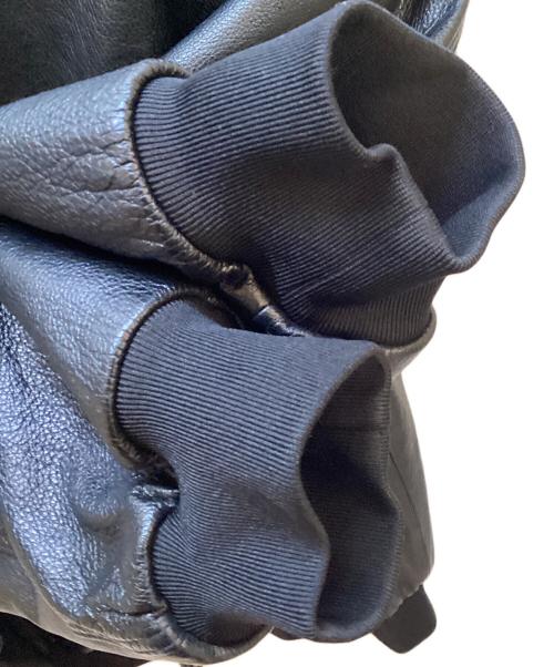 BALENCIAGA（バレンシアガ）BALENCIAGA (バレンシアガ) ジップアップレザーブルゾン ブラック サイズ:Sの古着・服飾アイテム