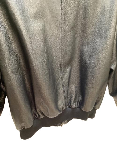 BALENCIAGA（バレンシアガ）BALENCIAGA (バレンシアガ) ジップアップレザーブルゾン ブラック サイズ:Sの古着・服飾アイテム