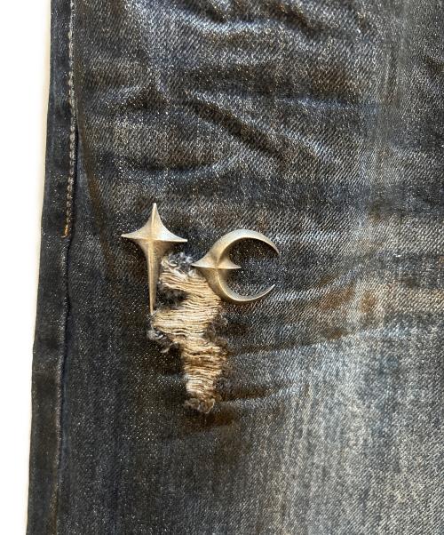 THUG CLUB（サグ クラブ）THUG CLUB (サグ クラブ) Burn Down Denim Pants インディゴ サイズ:4 未使用品の古着・服飾アイテム