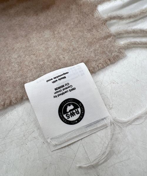 Acne studios（アクネ ストゥディオス）Acne studios (アクネ ストゥディオス) ウールマフラー ベージュの古着・服飾アイテム