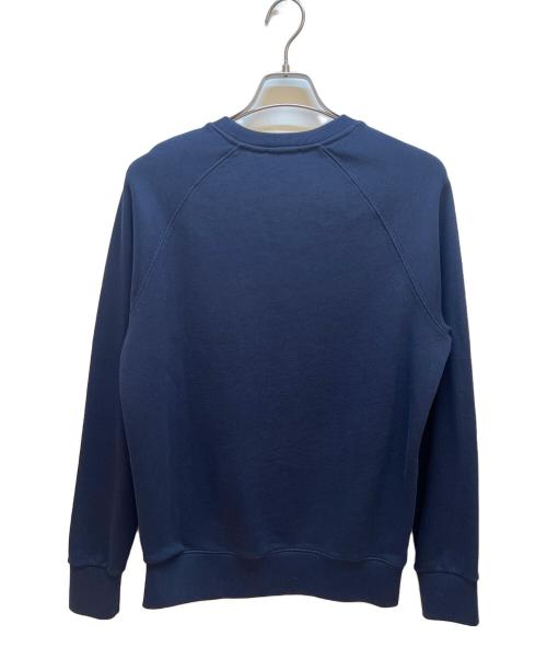 maison kitsune（メゾンキツネ）maison kitsune (メゾンキツネ) クルーネックスウェット ネイビー サイズ:Sの古着・服飾アイテム