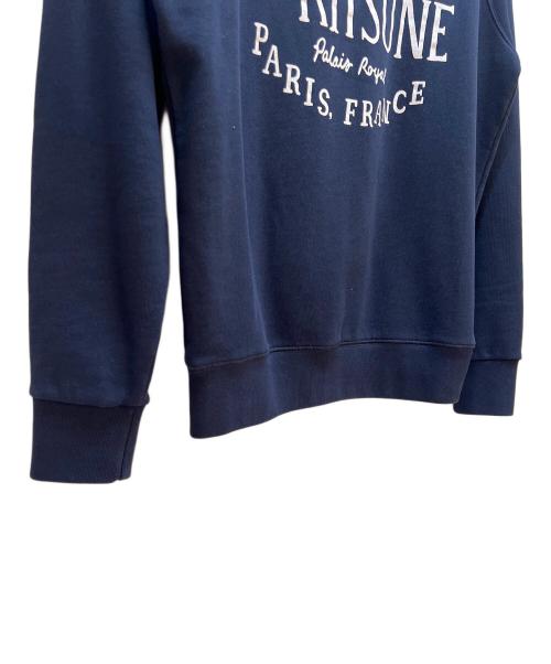 maison kitsune（メゾンキツネ）maison kitsune (メゾンキツネ) クルーネックスウェット ネイビー サイズ:Sの古着・服飾アイテム