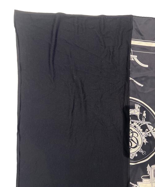 HERMES（エルメス）HERMES (エルメス) 大判スカーフ ブラックの古着・服飾アイテム