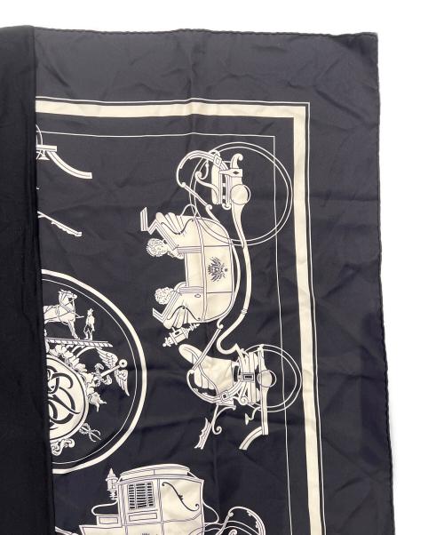 HERMES（エルメス）HERMES (エルメス) 大判スカーフ ブラックの古着・服飾アイテム