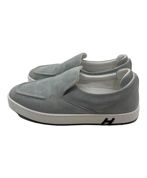 HERMES（エルメス）HERMES (エルメス) スリッポン グレー サイズ:37の古着・服飾アイテム