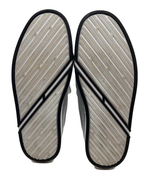 HERMES（エルメス）HERMES (エルメス) スリッポン グレー サイズ:37の古着・服飾アイテム