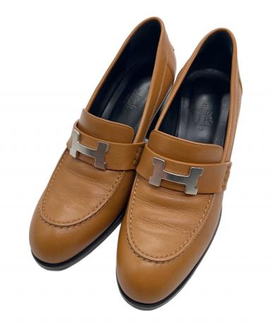 中古・古着通販】HERMES (エルメス) コンスタンスローファー ブラウン
