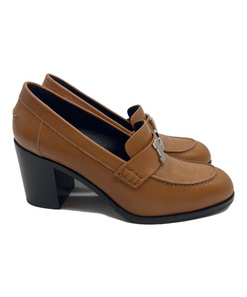 HERMES（エルメス）HERMES (エルメス) コンスタンスローファー ブラウン サイズ:37の古着・服飾アイテム