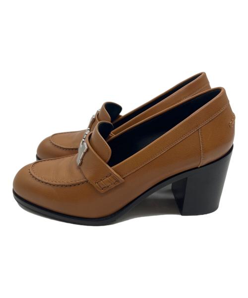 HERMES（エルメス）HERMES (エルメス) コンスタンスローファー ブラウン サイズ:37の古着・服飾アイテム