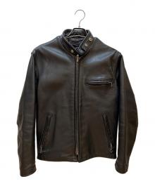 Schott（ショット）の古着「シングルライダースジャケット」｜ブラック