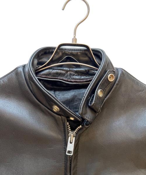 Schott（ショット）Schott (ショット) シングルライダースジャケット ブラック サイズ:36の古着・服飾アイテム