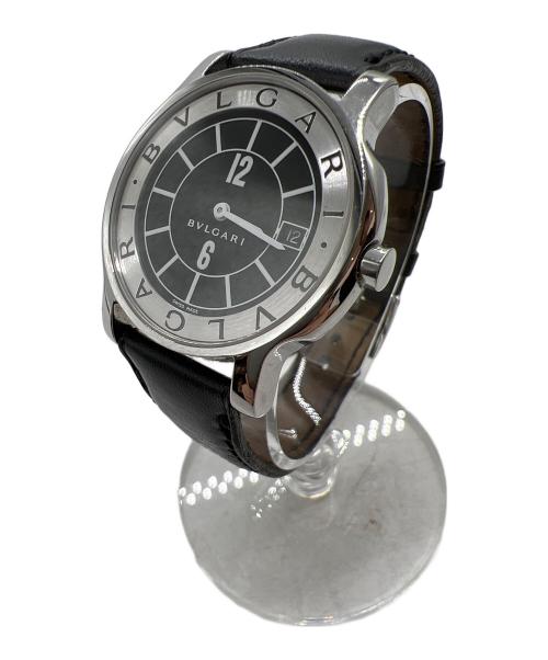 BVLGARI（ブルガリ）BVLGARI (ブルガリ) リストウォッチ ブラック×シルバーの古着・服飾アイテム