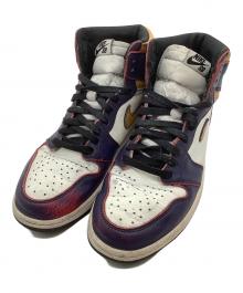 NIKE（ナイキ）の古着「Nike SB × Air Jordan 1 Retro High "La To Chicago"」｜ホワイト×パープル