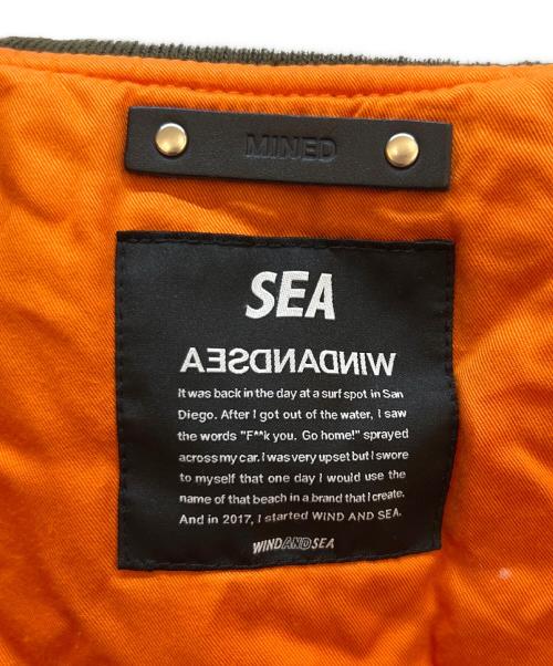 MINEDENIM × WIND AND SEA（マインデニム ウィンダンシー）MINEDENIM × WIND AND SEA (マインデニム ウィンダンシー) フライトジャケット オリーブ サイズ:Lの古着・服飾アイテム