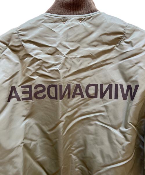 MINEDENIM × WIND AND SEA（マインデニム ウィンダンシー）MINEDENIM × WIND AND SEA (マインデニム ウィンダンシー) フライトジャケット オリーブ サイズ:Lの古着・服飾アイテム