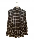 BALENCIAGAバレンシアガ）の古着「チェックシャツ」｜ブラック