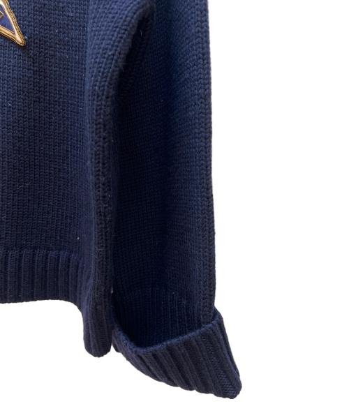 POLO RALPH LAUREN（ポロ・ラルフローレン）POLO RALPH LAUREN (ポロ・ラルフローレン) 厚手ニット ネイビー サイズ:Sの古着・服飾アイテム