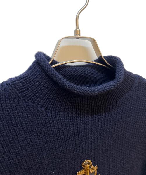 POLO RALPH LAUREN（ポロ・ラルフローレン）POLO RALPH LAUREN (ポロ・ラルフローレン) 厚手ニット ネイビー サイズ:Sの古着・服飾アイテム