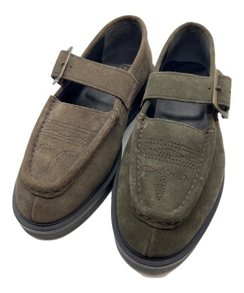 rennie（レニー）rennie (レニー) ローファー グリーン サイズ:26 未使用品の古着・服飾アイテム