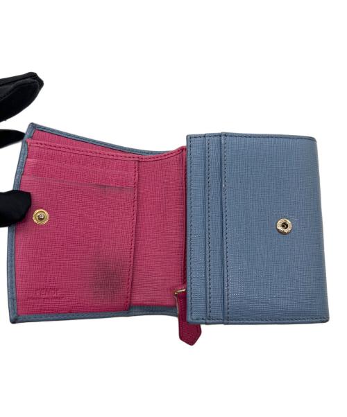 FENDI（フェンディ）FENDI (フェンディ) 2つ折り財布 スカイブルーの古着・服飾アイテム