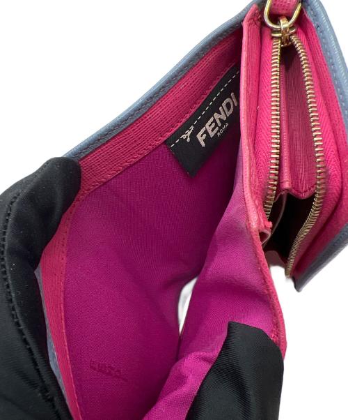 FENDI（フェンディ）FENDI (フェンディ) 2つ折り財布 スカイブルーの古着・服飾アイテム