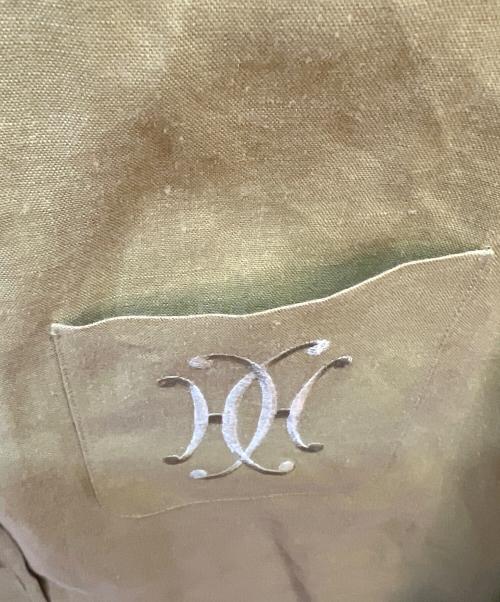 HERMES（エルメス）HERMES (エルメス) セリエボタン長袖リネンシャツ イエロー サイズ:42の古着・服飾アイテム