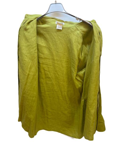 HERMES（エルメス）HERMES (エルメス) セリエボタン長袖リネンシャツ イエロー サイズ:42の古着・服飾アイテム