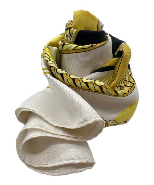 HERMES（エルメス）HERMES (エルメス) シルクスカーフ アイボリーの古着・服飾アイテム