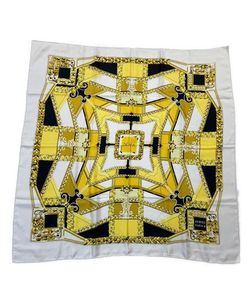 HERMES（エルメス）HERMES (エルメス) シルクスカーフ アイボリーの古着・服飾アイテム