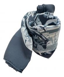 HERMES（エルメス）の古着「シルクスカーフ」｜ブルー×ブラック