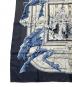 中古・古着 HERMES (エルメス) シルクスカーフ ブルー×ブラック：13000円