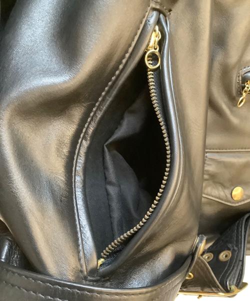 VANSON（バンソン）VANSON (バンソン) レザーライダースジャケット ブラック サイズ:42の古着・服飾アイテム