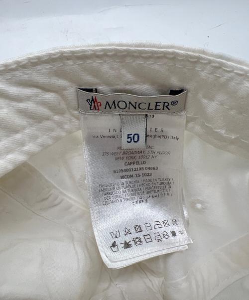 MONCLER（モンクレール）MONCLER (モンクレール) キャップ ホワイトの古着・服飾アイテム