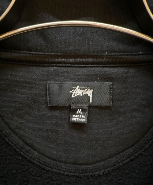 stussy（ステューシー）stussy (ステューシー) ハーフジップスウェット ブラック サイズ:Mの古着・服飾アイテム