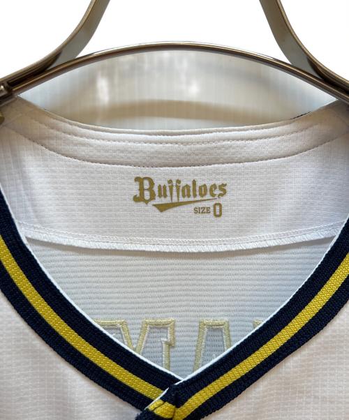 オリックス・バファローズ（オリックス・バファローズ）オリックス・バファローズ (オリックス・バファローズ) 野球ユニフォーム ホワイト サイズ:Oの古着・服飾アイテム