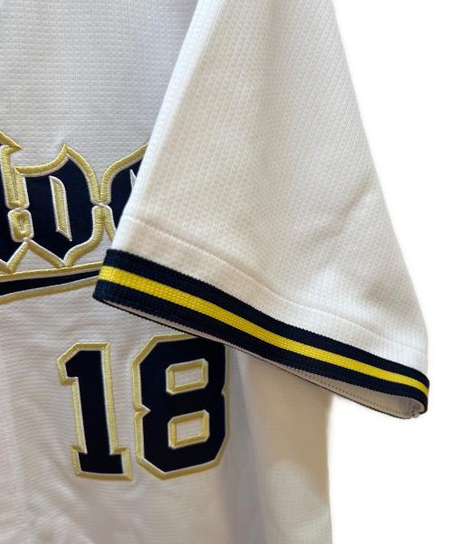 オリックス・バファローズ（オリックス・バファローズ）オリックス・バファローズ (オリックス・バファローズ) 野球ユニフォーム ホワイト サイズ:Oの古着・服飾アイテム