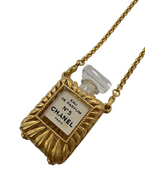 ボトルCHANEL（シャネル）ボトルCHANEL (シャネル) 香水ケースネックレス ゴールドの古着・服飾アイテム